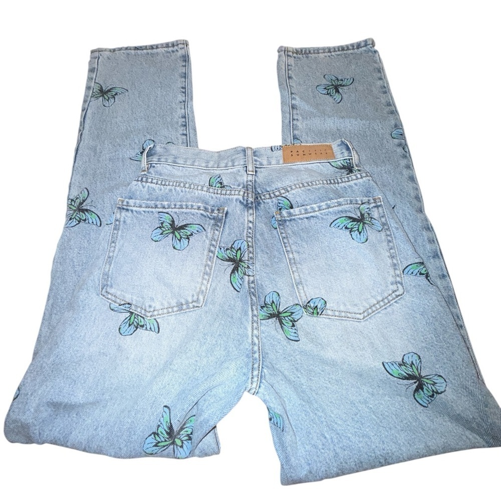 Pacsun Eco Butterfly Print Dad Jeans - Picture 6 of 7